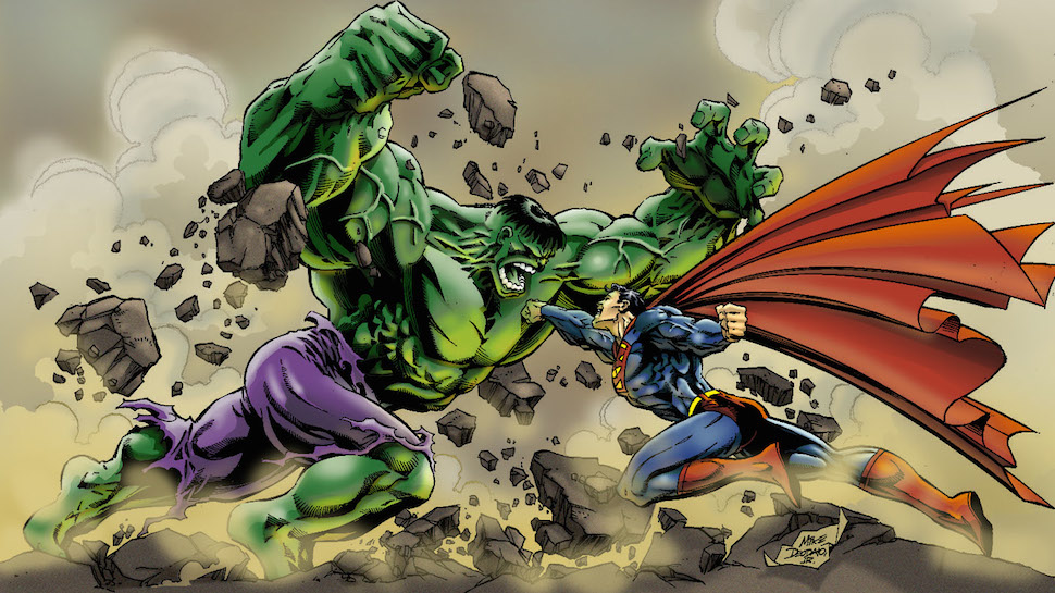 Superman versus the Hulk