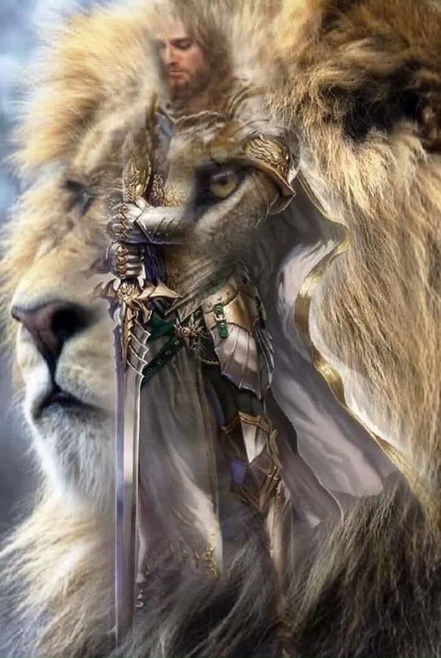 Christ as both lion and warrior